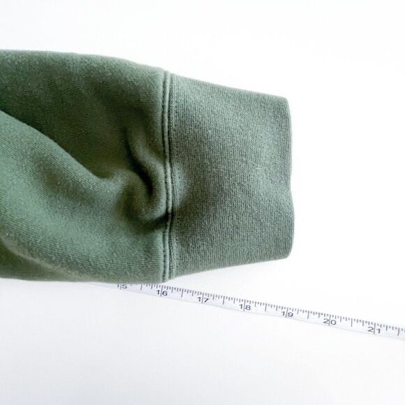 Roots Jacket Men's Hoodie Zip Up Kangaroo Pocket Olympic Logo Green White Sz XL - Picture 6 of 7